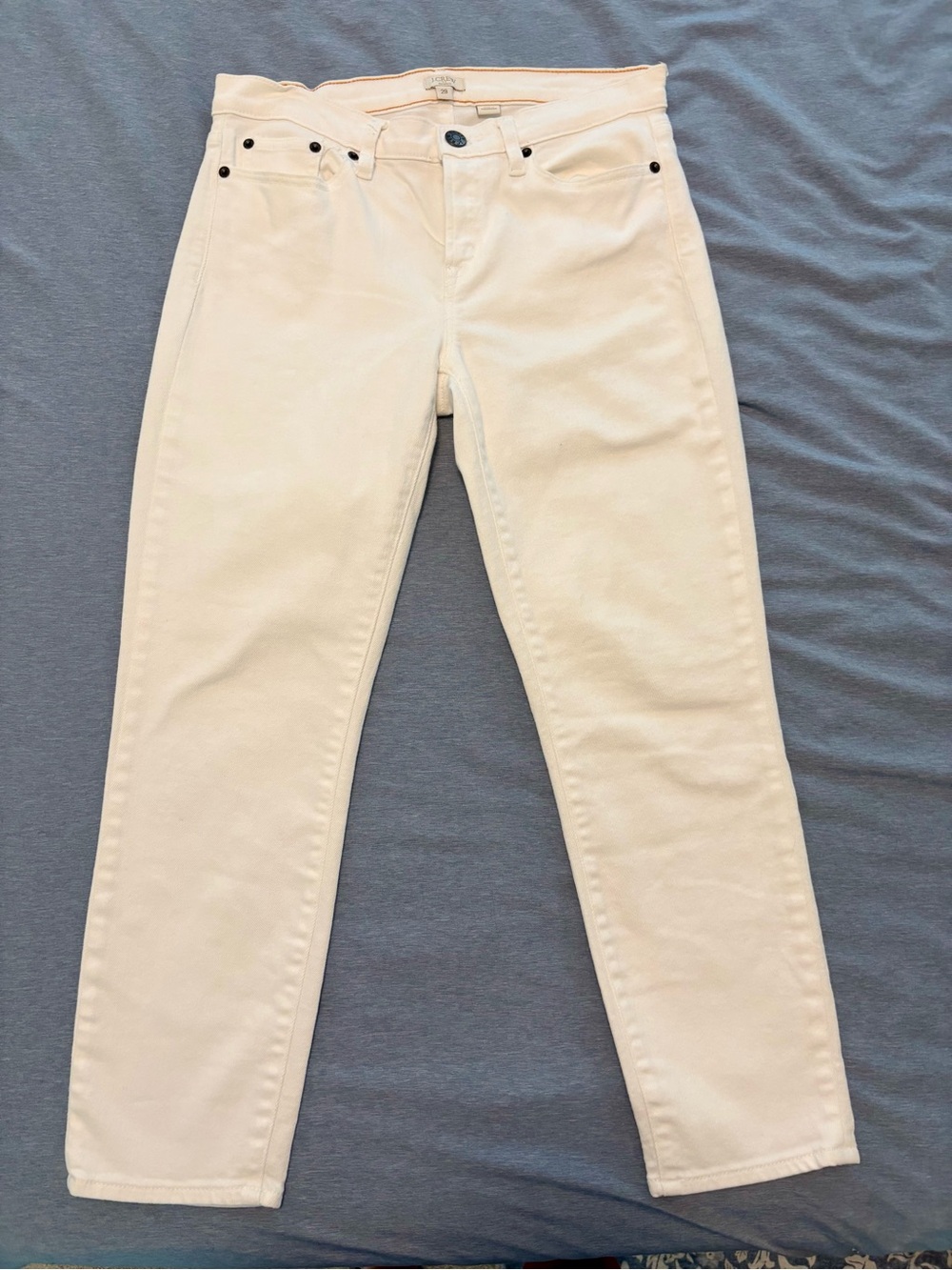 J. Crew white cropped jeans size 29